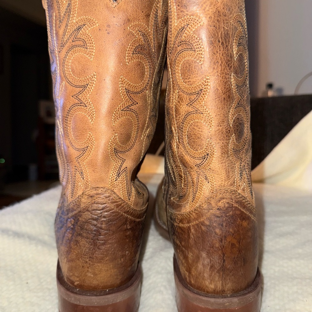 LAREDO MEN'S RUSTIC RANCHER STOCKMAN BOOTS - Picture 10 of 16